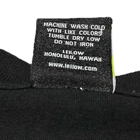 MADE IN USA製 LEILOW 半袖ロゴTシャツ ブラック Sサイズ