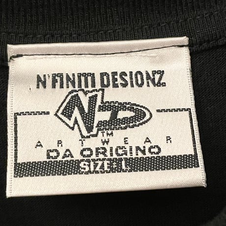 MADE IN USA製 N'FINITI DESIONZ NEGRO LEAGUES プリントTシャツ ブラック Lサイズ