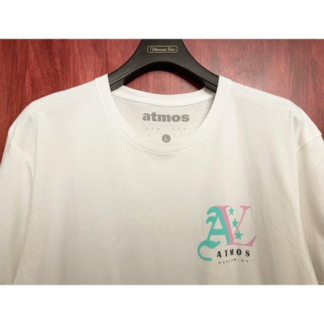 激レア MADE IN USA製 ATMOS NEW YORK × DIPLOMATS バックプリントTシャツ ホワイト Lサイズ