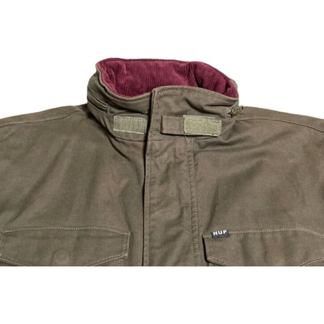 HUF M65型ミリタリージャケット カーキ Sサイズ
