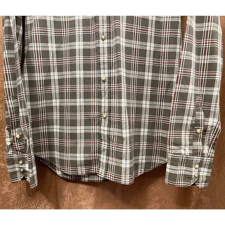 CIT LUXURY チェック柄 長袖ウエスタンシャツ マルチカラー 37-14 1/2サイズ