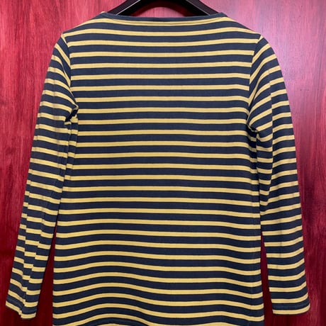 ▲訳あり商品▲ MADE IN FRANCE製 ORCIVAL ボーダー柄バスクシャツ イエロー×グリーン 2サイズ