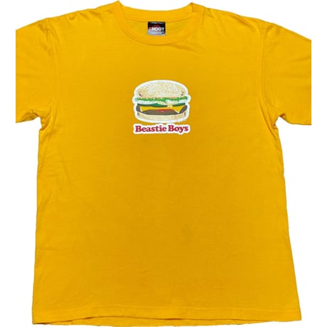 Beastie Boys ハンバーガーロゴ半袖Tシャツ SHOOTボディイエロー Lサイズ