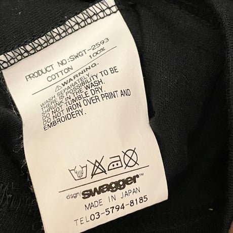 激レア MADE IN JAPAN製 SWAGGER × Trilly & Truly コラボレーション限定Tシャツ ブラック Lサイズ