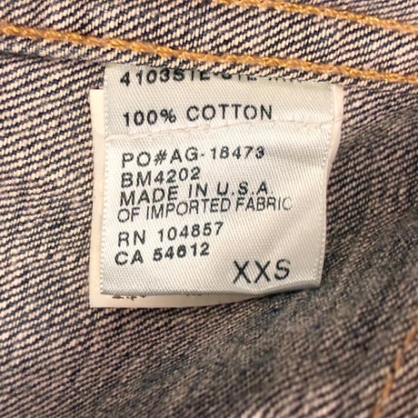 MADE IN USA製 AG ADRIANO GOLDSCHMIED AG-ed RESERVE 30's JACKET WORKER JACKET デニムジャケット インディゴ XXSサイズ