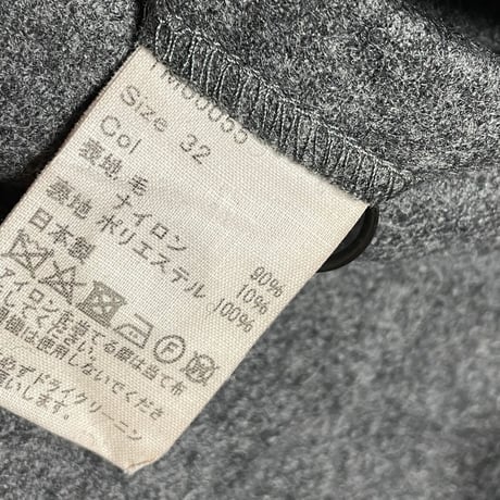 MADE IN JAPAN製 THOMSON EXCLUSIVE FOR SHIPS ウールナイロンスラックス チャコールグレー W32サイズ