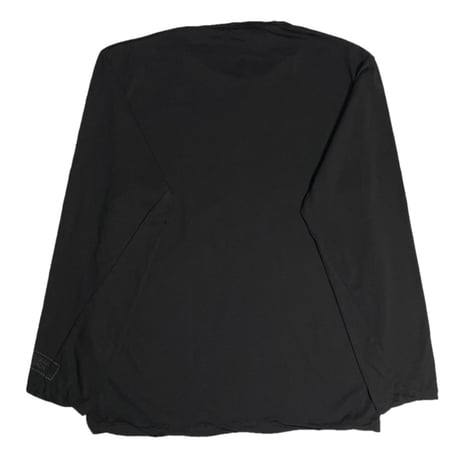 ★新品★ MADE IN ITALY製 MAGLIA 2025年SSモデル L-2814B ロゴプリントクルーネック長袖Tシャツ ブラック S～XLサイズ