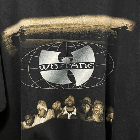 激レア MADE IN MEXICO製 1997Copyright WU-TANG CLAN「FOREVER」プリントラップTシャツ ブラック XLサイズ