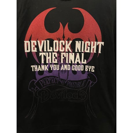 激レア Devilock Night The Final ライブTシャツ ブラック Sサイズ