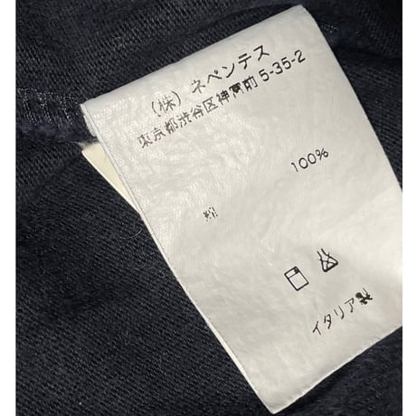 MADE IN ITALY製 BARENA ショールカラートレーナー ネイビー 48サイズ
