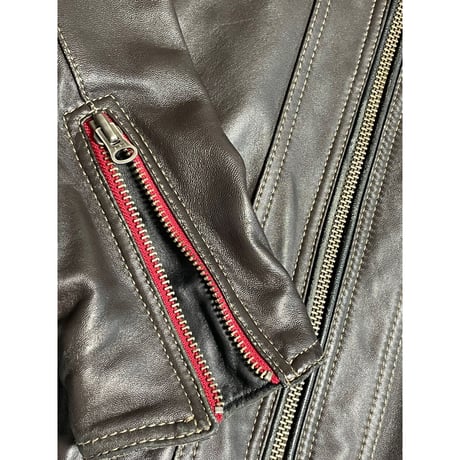 G-STAGE ラムレザーライダースジャケット ダークブラウン Mサイズ