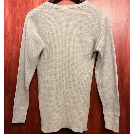 MADE IN USA製 90s J.E.Morgan LONG JOHNS 長袖クルーネックサーマル グレー Sサイズ