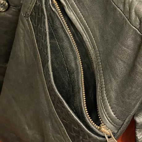 MADE IN JAPAN製 Roberto Ricci ラムレザージャケット ブラック