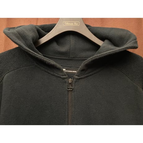 T by ALEXANDER WANG スウェットフルジップパーカー ブラック Lサイズ