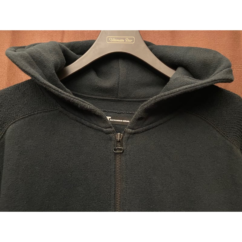 T by ALEXANDER WANG スウェットフルジップパーカー ブラック Lサイズ 