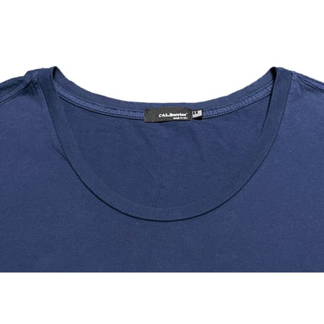 MADE IN USA製 CAL.Berries クルーネック半袖Tシャツ ネイビー Sサイズ