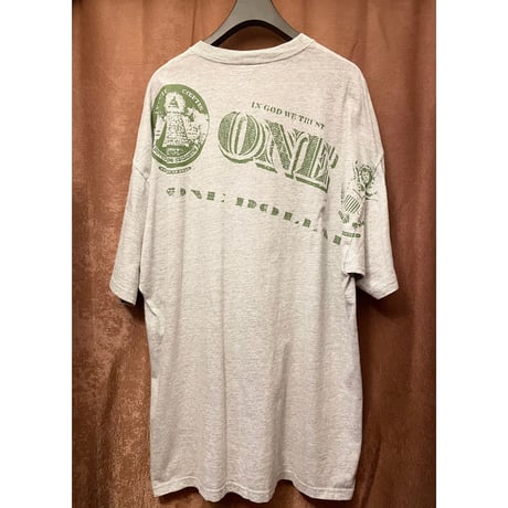 MADE IN MEXICO製 Magnum Force 1ドル札プリントTシャツ グレー XXLサイズ