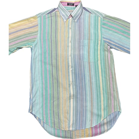 90s J.CREW ラガーシャツ マルチカラー クレイジーパターン 90s J.CREW ラガーシャツ マルチカラー クレイジーパターン ウェア
