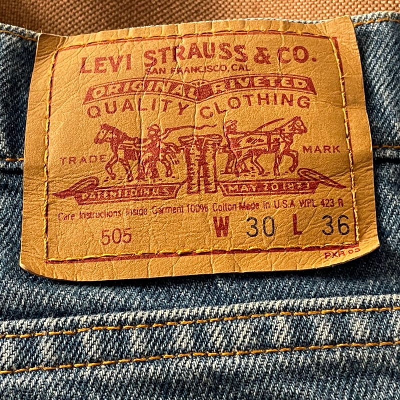 MADE IN USA製 LEVI'S 505 デニムパンツ インディゴ W30×L36 MADE IN USA製 LEVI'S 505 デニムパンツ インディゴ W30×L36