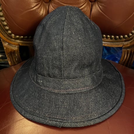 MADE IN USA製 NEW YORK HAT デニムメトロバケットハット インディゴ Mサイズ