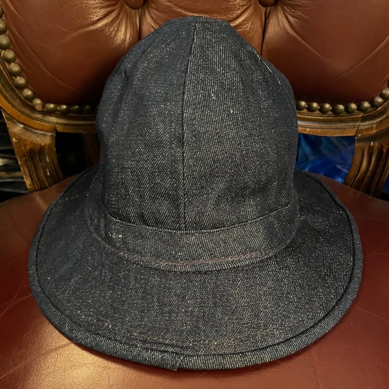 MADE IN USA製 NEW YORK HAT デニムメトロバケットハット