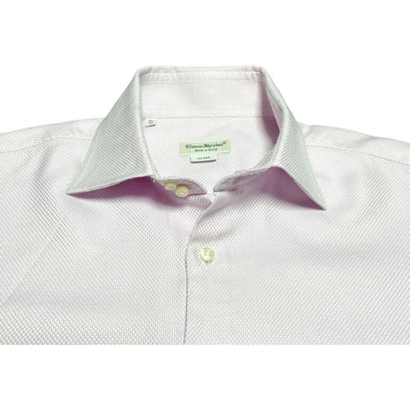 ▲訳あり商品▲ MADE IN ITALY製 Vittorio Marchesi SLIM FIT 長袖シャツ ピンク 39-15 1/2サイズ
