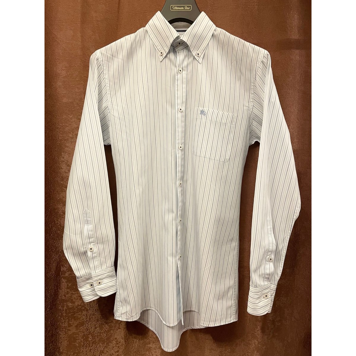 BURBERRY BLUE labelストライプ 長袖シャツ BURBERRYS ストライプ 長袖