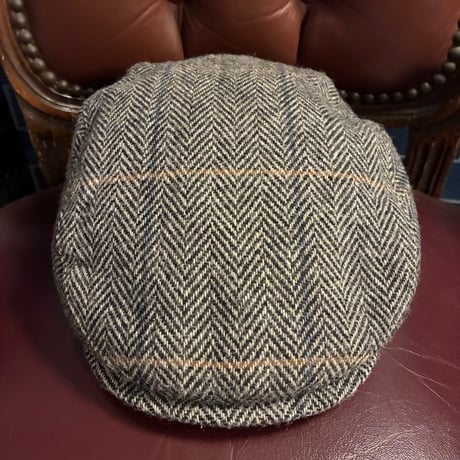 MADE IN USA製 80s～90s CRAFTED WITH PRIDE IN USA Minnesota HATS チェック柄 ハンチングキャップ グレー Lサイズ