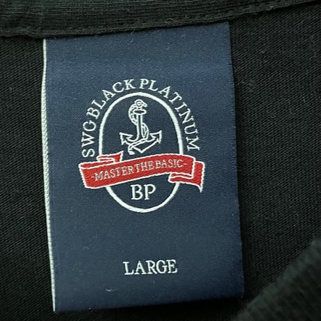 MADE IN JAPAN製 SWAGGER BLACK PLATINUM ワッペンTシャツ ブラック Lサイズ