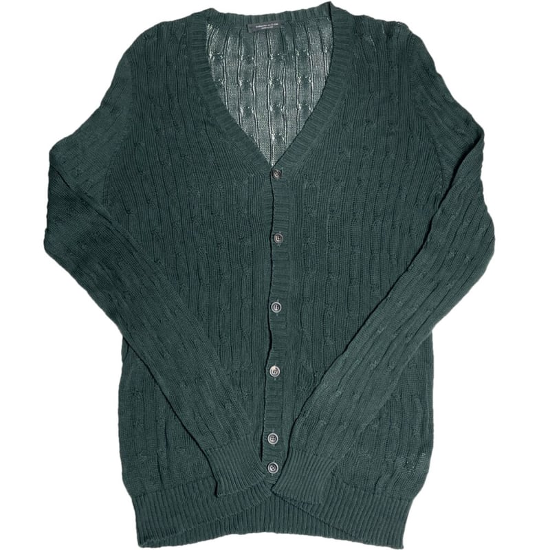 イタリア製✨roberto collina コットンカーディガン　グリーン　1 MADE IN ITALY製 roberto collina コットンカーディガン