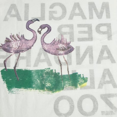 ★新品★ MADE IN ITALY製 MAGLIA「ZOO」ロゴプリント クルーネックTシャツ ホワイト ユニセックス