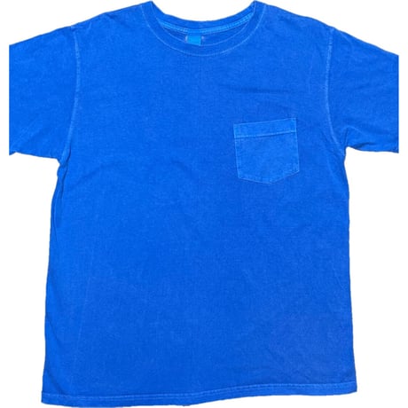 MADE IN USA製 GOOD ON ポケット付き半袖Tシャツ ブルー Lサイズ