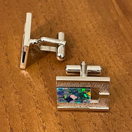 専用BOX付き MADE IN JAPAN製 シルバー製 ネクタイピン、カフスボタンセット シルバー