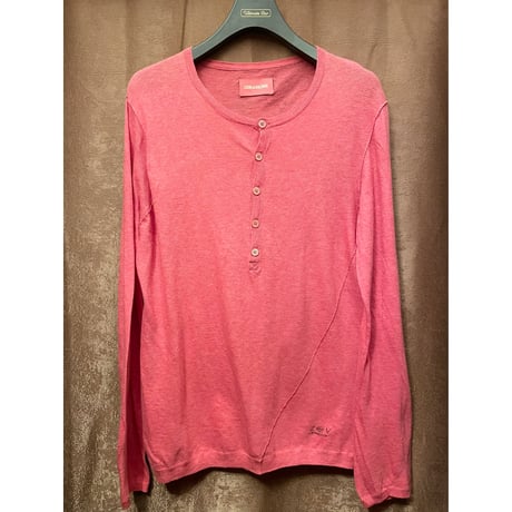 ZADIG & VOLTAIRE ヘンリーネックコットンセーター ピンク Mサイズ