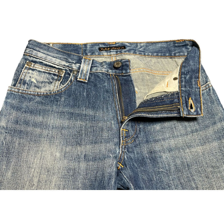 MADE IN ITALY製 Nudie Jeans デニムパンツ ライトインディゴ MADE IN ITALY製 Nudie Jeans デニムパンツ ライトインディゴ
