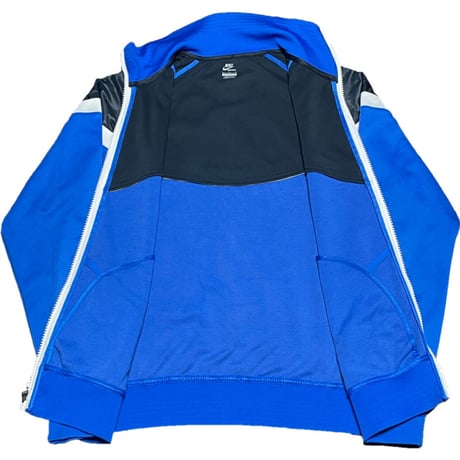 ▲訳あり商品▲ NIKE トラックジャケット ブルー×ブラック  Lサイズ