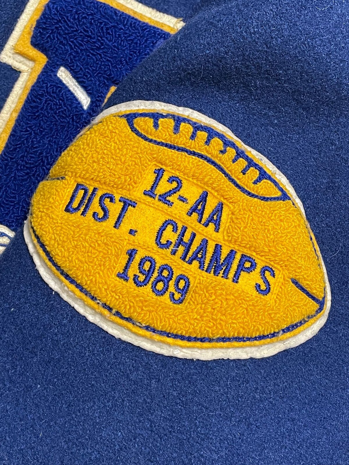 MADE IN USA製 NEFF アメリカンカレッジスタジャン ブルー S