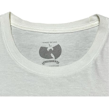 状態考慮 MADE IN USA製 WU-TANG BRAND LIMITED 半袖Tシャツ ホワイト Lサイズ