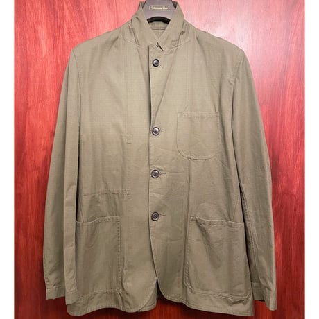 MADE IN JAPAN製 BKT by BROOKLYN TAILORS コットンテーラードジャケット モスグリーン Mサイズ