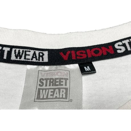 VISION STREET WEAR ペイントロゴ半袖Tシャツ ホワイト Mサイズ