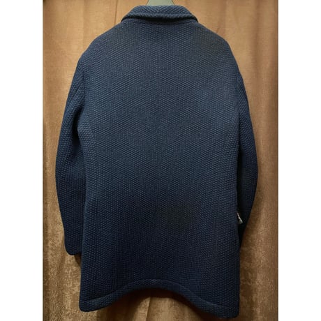 ▲訳あり商品▲ MADE IN ITALY製 G-Stage ニットチェスターコート ネイビー 48サイズ