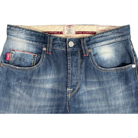 MADE IN ITALY製 Tramarossa MICHELANGELO 赤耳セルビッチデニムパンツ インディゴ W30サイズ