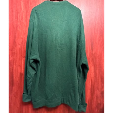 MADE IN USA製 IZOD アクリルカーディガン フォレストグリーン XXLサイズ