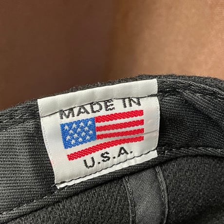 MADE IN USA製 RON HARMAN ウールスナップバックキャップ ブラック Fサイズ