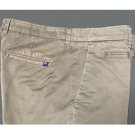 MADE IN ITALY製 C PLUS コットンスラックス ブラウン W31サイズ