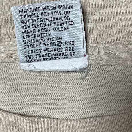 MADE IN USA製 VISION STREET WEAR 半袖Tシャツ ベージュ XLサイズ
