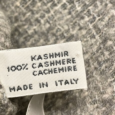 ▲訳あり商品▲ MADE IN ITALY製 Ermenegildo Zegna カシミヤ100%マフラー グレー