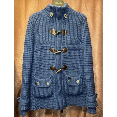 MADE IN ITALY製 Bark 中綿ダウンニットダッフルコート ネイビー Sサイズ