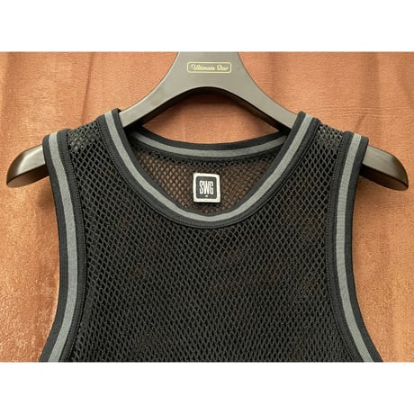 SWAGGER メッシュタンクトップ ブラック Mサイズ