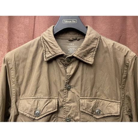 MADE IN USA製 SAVE KHAKI UNITED コットンシャツジャケット ブラウン Sサイズ